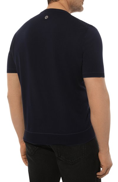 Хлопковый джемпер STEFANO RICCI темно-синего цвета по цене 115000 руб., арт. K616303G10/F23213, фото 4 Хлопковый джемпер STEFANO RICCI, арт. K616303G10/F23213, фото 4