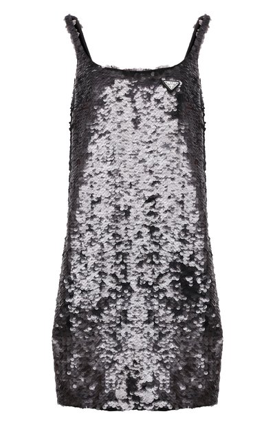 Платье с отделкой пайетками PRADA, арт. P3B74R-1ZAX-F0002-212, фото 1