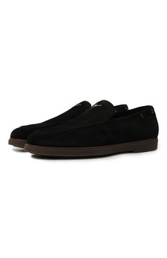Мужские замшевые лоферы maui GIUSEPPE ZANOTTI DESIGN черного цвета, арт. IU40027 | Фото 1 (Материал утеплителя: Натуральный мех; Материал сплава: Проставлено; Нос: Не проставлено; Материал внешний: Натуральная кожа, Замша; Стили: Кэжуэл)