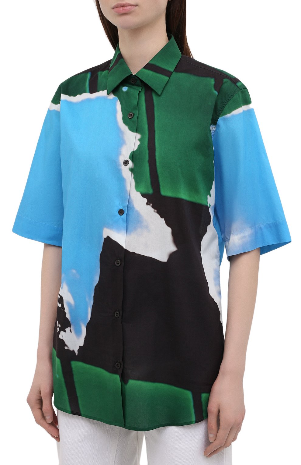 Хлопковая рубашка DRIES VAN NOTEN, арт. 211-10781-2063, фото 3