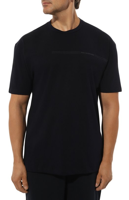 Хлопковая футболка Paul&Shark 14311651/3XL Синий  14311651/3XL Фото 3