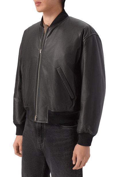 Кожаный бомбер JIL SANDER, арт. J22SW0149/J07236, фото 3