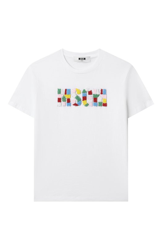 Хлопковая футболка MSGM kids 10450₽