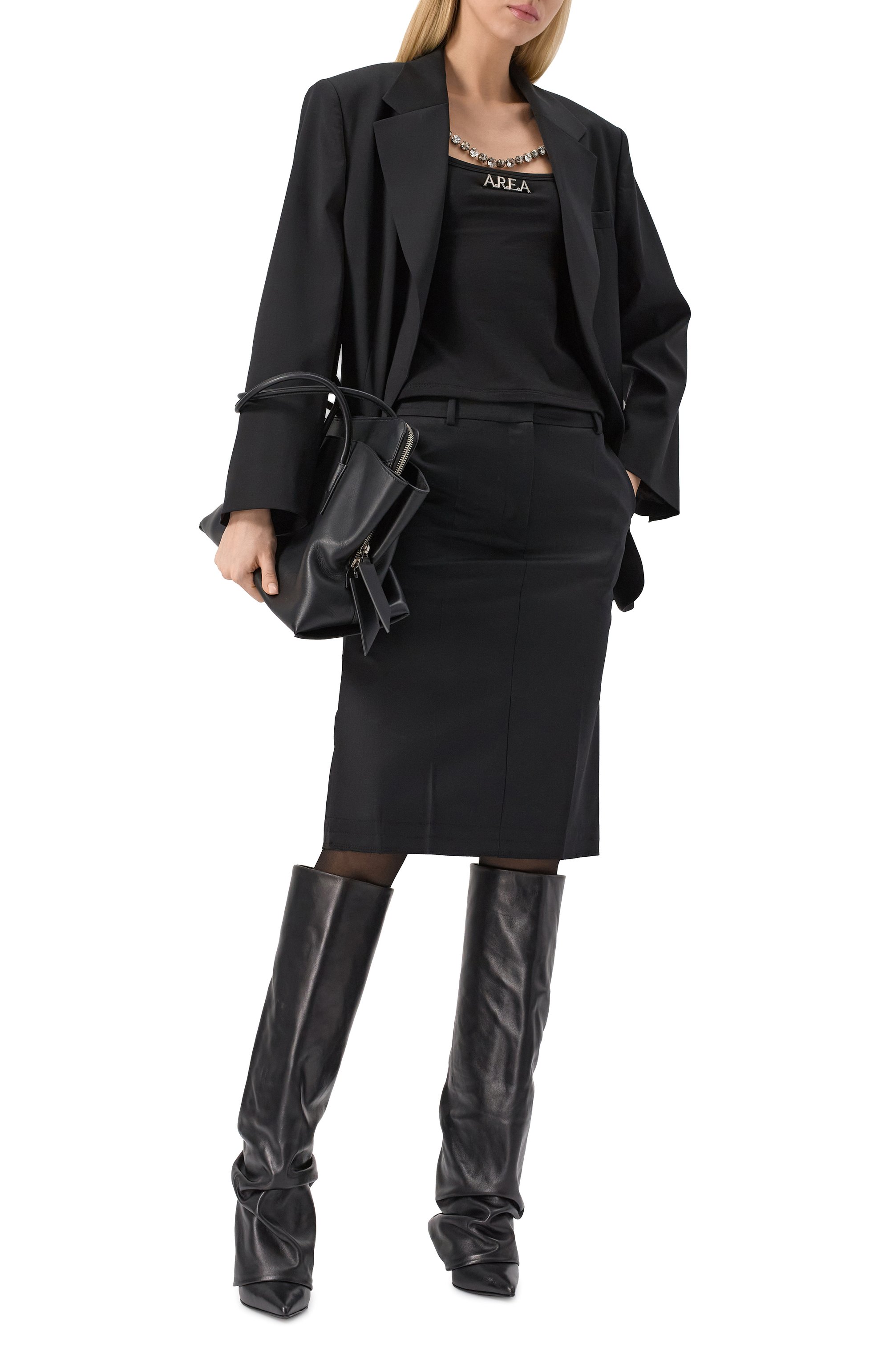 Хлопковая майка AREA черного цвета по цене 51500 руб., арт. 0000TP0021FA01, фото 2 Хлопковая майка AREA, арт. 0000TP0021FA01, фото 2