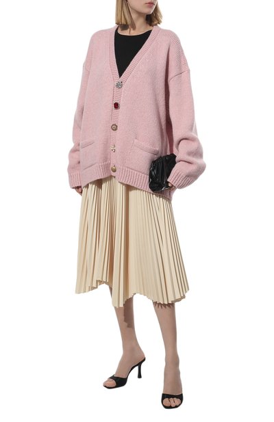 Кардиган VETEMENTS светло-розового цвета по цене 157000 руб., арт. UE52KN550P 2901/W, фото 2 Кардиган VETEMENTS, арт. UE52KN550P 2901/W, фото 2