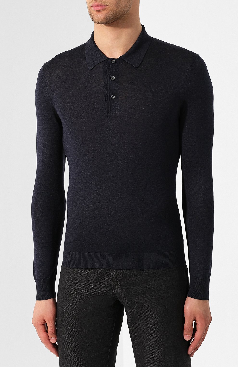 Шелковое поло ANDREA CAMPAGNA, арт. 43111/23503*, фото 3