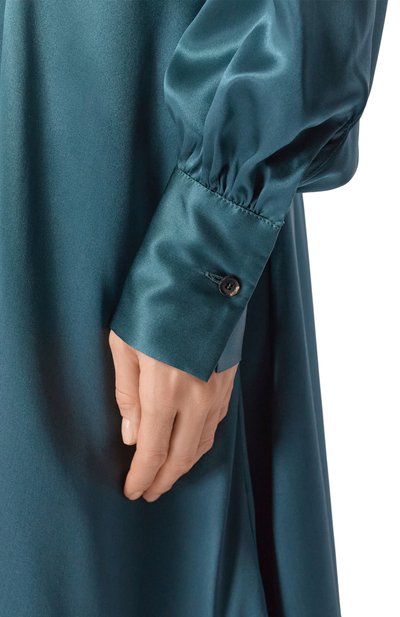 Атласное платье KITON, арт. D61340K0998E69, фото 4