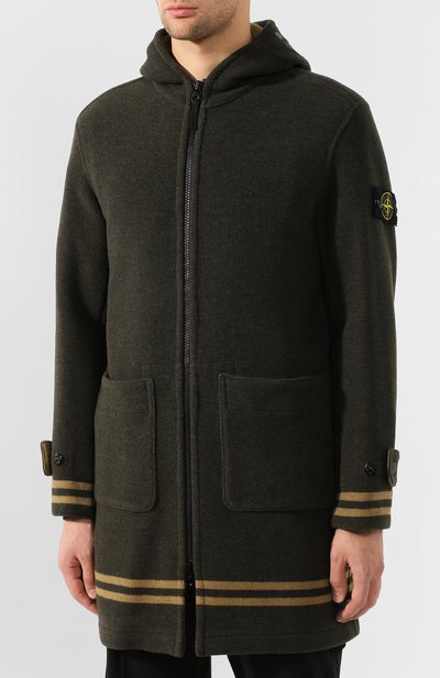 Шерстяное пальто STONE ISLAND, арт. 711571252, фото 3