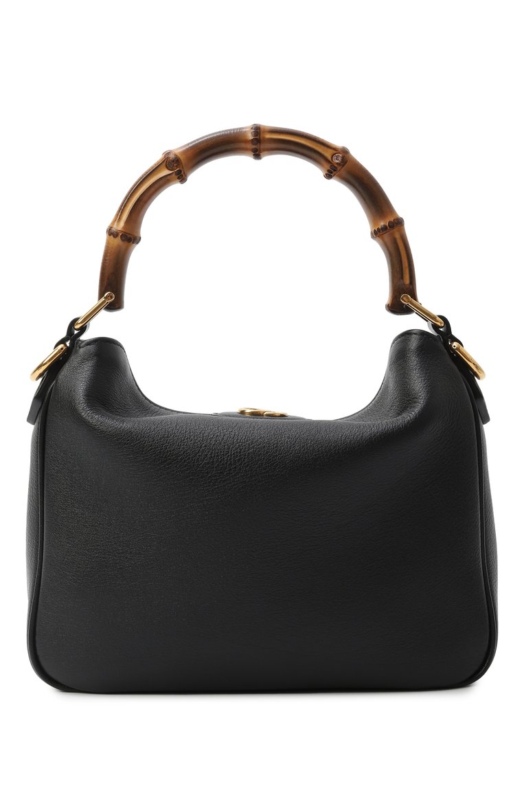 Женская сумка diana small GUCCI черного цвета, арт. 746251/UAAAY | Фото 6 (Ремень/цепочка: На ремешке; Автоматизация состава: Проставлено; Материал: Натуральная кожа; Автоматизация ТО: Проставлено; Размер: small)