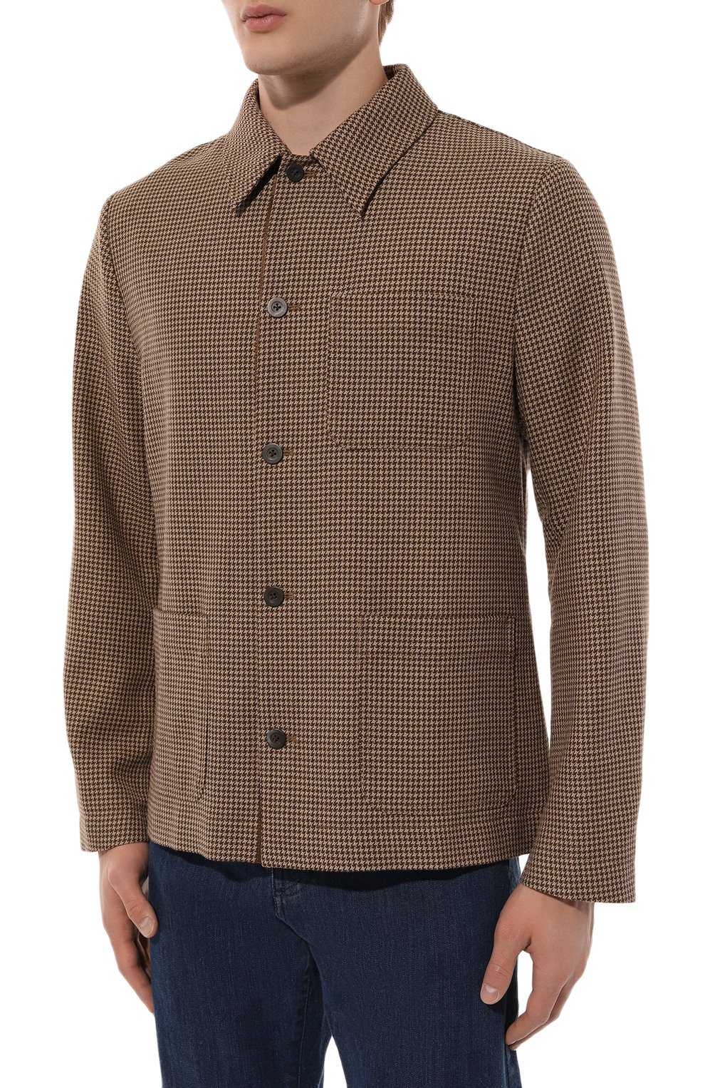 Шерстяная куртка-рубашка DRIES VAN NOTEN, арт. 242-020721-9106, фото 3