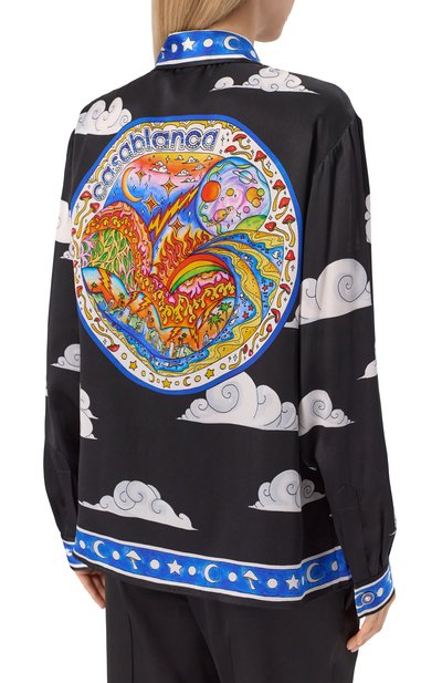 Атласная блузка CASABLANCA, арт. U-WS25-SH-006-02, фото 4