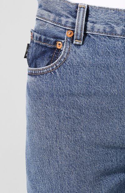 Джинсы прямого кроя VETEMENTS синего цвета по цене 119500 руб., арт. WSS193001, фото 5 Джинсы прямого кроя VETEMENTS, арт. WSS193001, фото 5