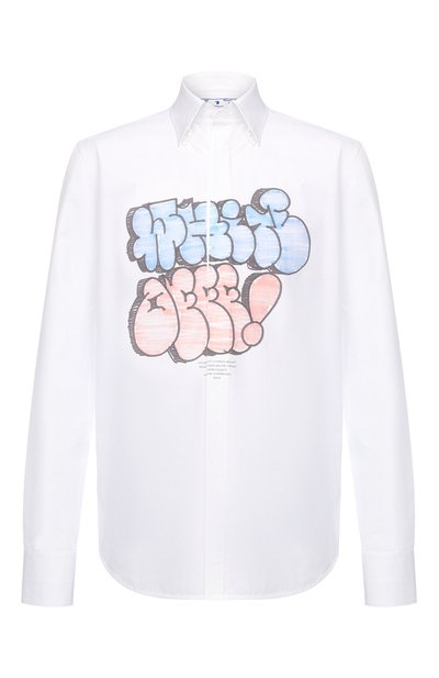 Хлопковая рубашка OFF-WHITE, арт. 0MGA152R21FAB002, фото 1