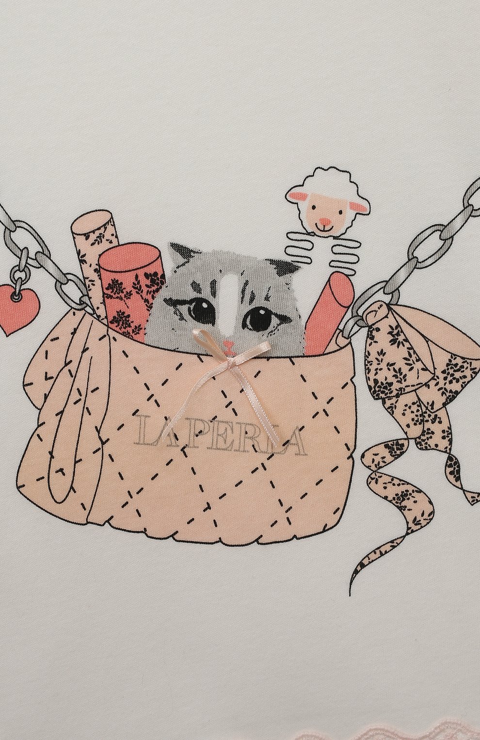 Хлопковая пижама LA PERLA, арт. 54641/8A-14A, фото 6