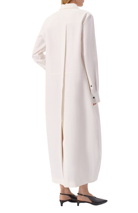 Льняное платье Jil Sander J04CT0004/J60001 Белый  J04CT0004/J60001 Фото 3