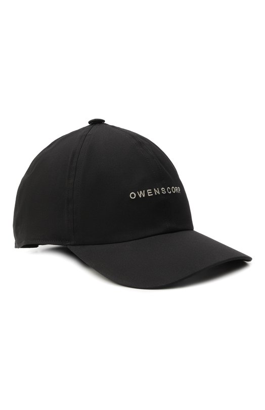 Хлопковая бейсболка Rick Owens RA02E0700/TEEM7 Чёрный RA02E0700/TEEM7