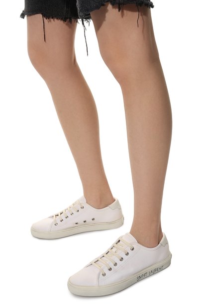 Текстильные кеды malibu SAINT LAURENT, арт. 606446/GUZ20, фото 3