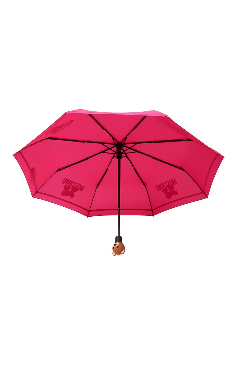 Женский складной зонт MOSCHINO фуксия цвета, арт. 8169-0PENCL0SE | Фото 3 (Материал: Металл, Текстиль, Синтетически�й материал; Региональные ограничения белый список (Axapta Mercury): Не проставлено; Нос: Не проставлено)