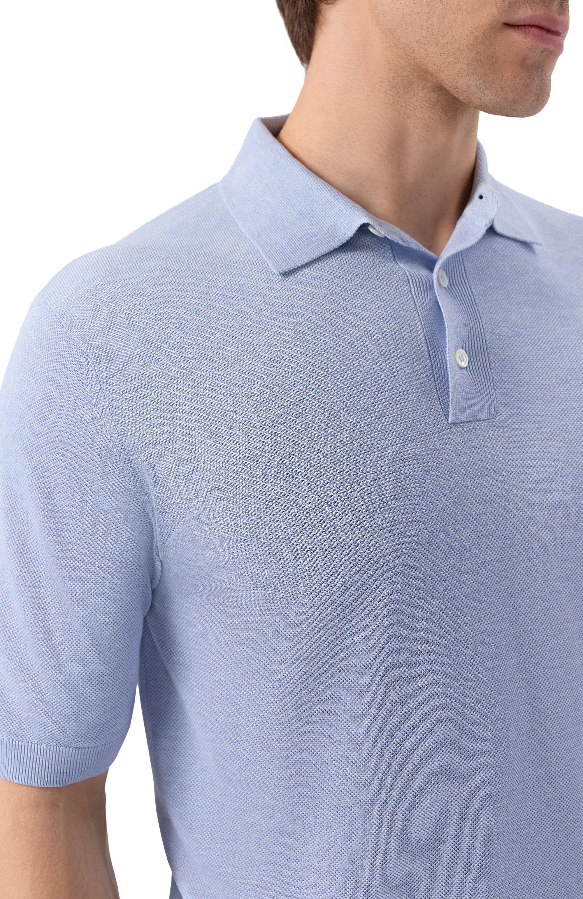 Шелковое поло ANDREA CAMPAGNA, арт. PL1MC/SE18Q, фото 5