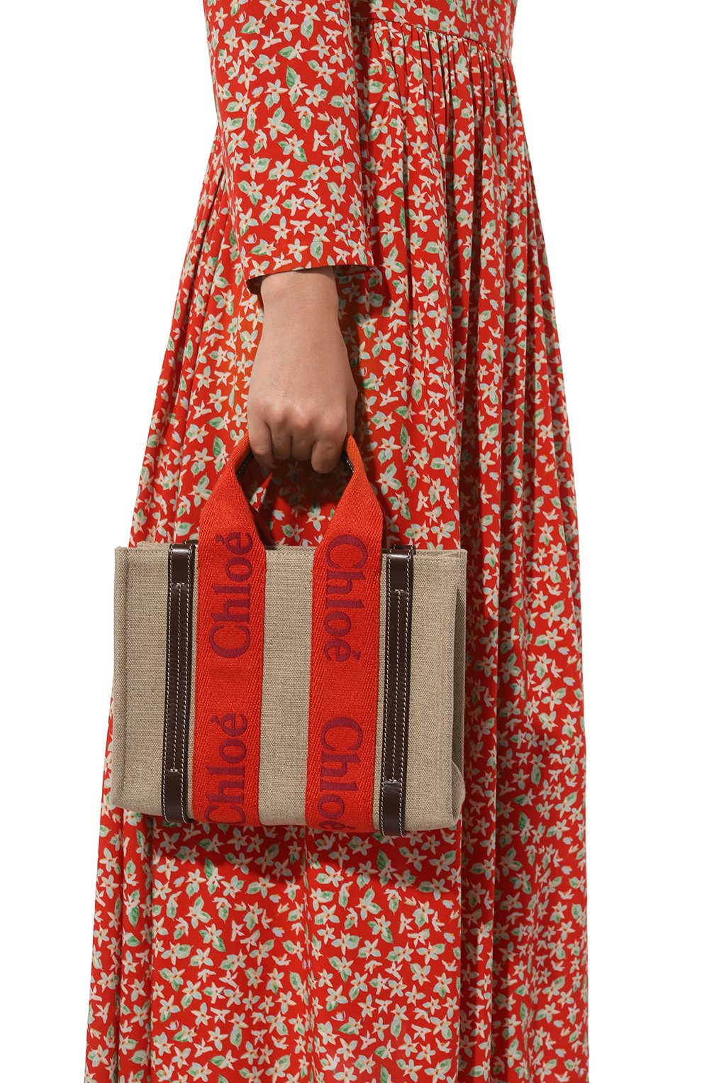 Сумка-тоут woody small CHLOÉ, арт. CHC23US397/K37, фото 2