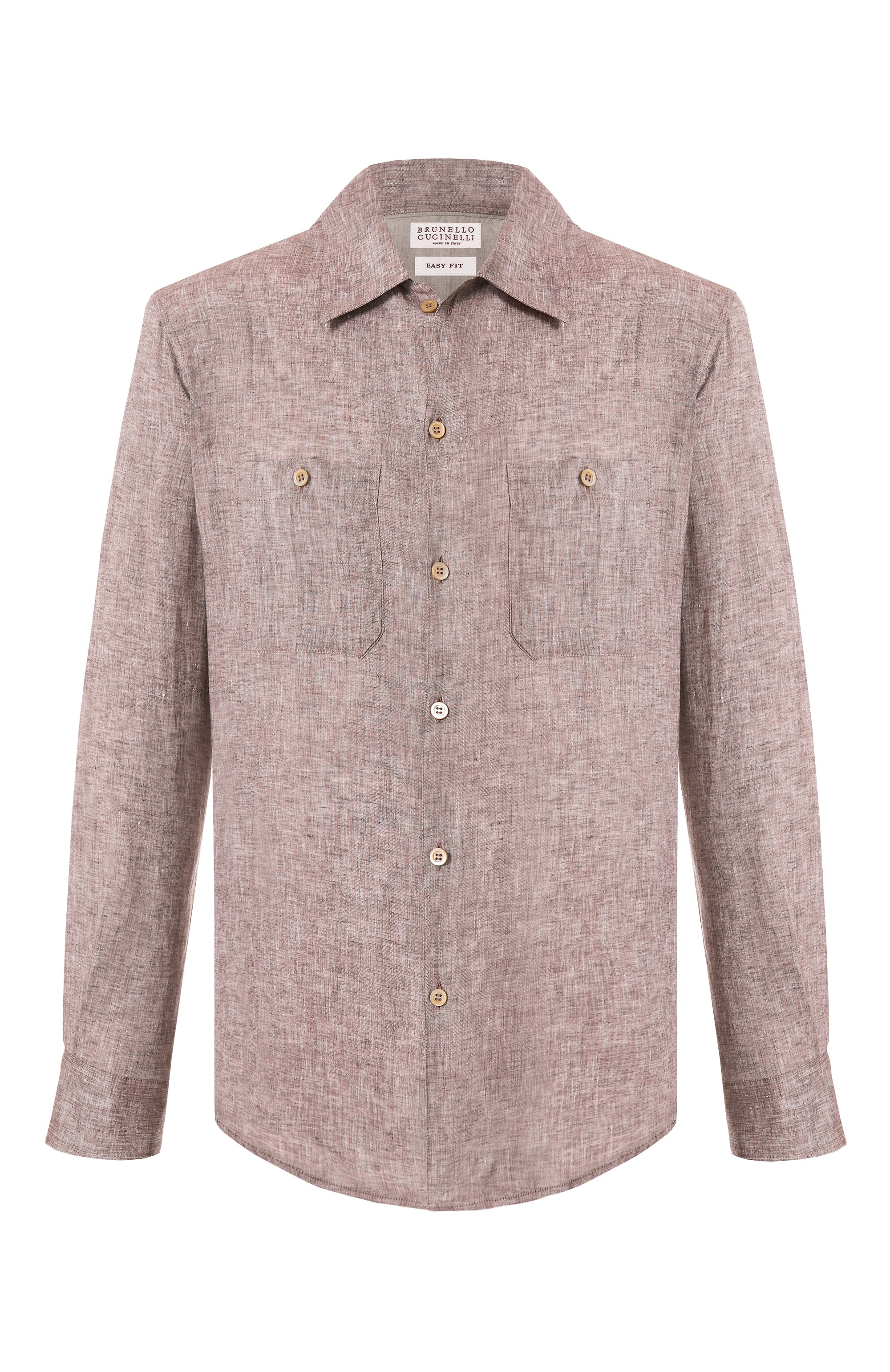 Льняная рубашка BRUNELLO CUCINELLI, арт. MM6840658, фото 1