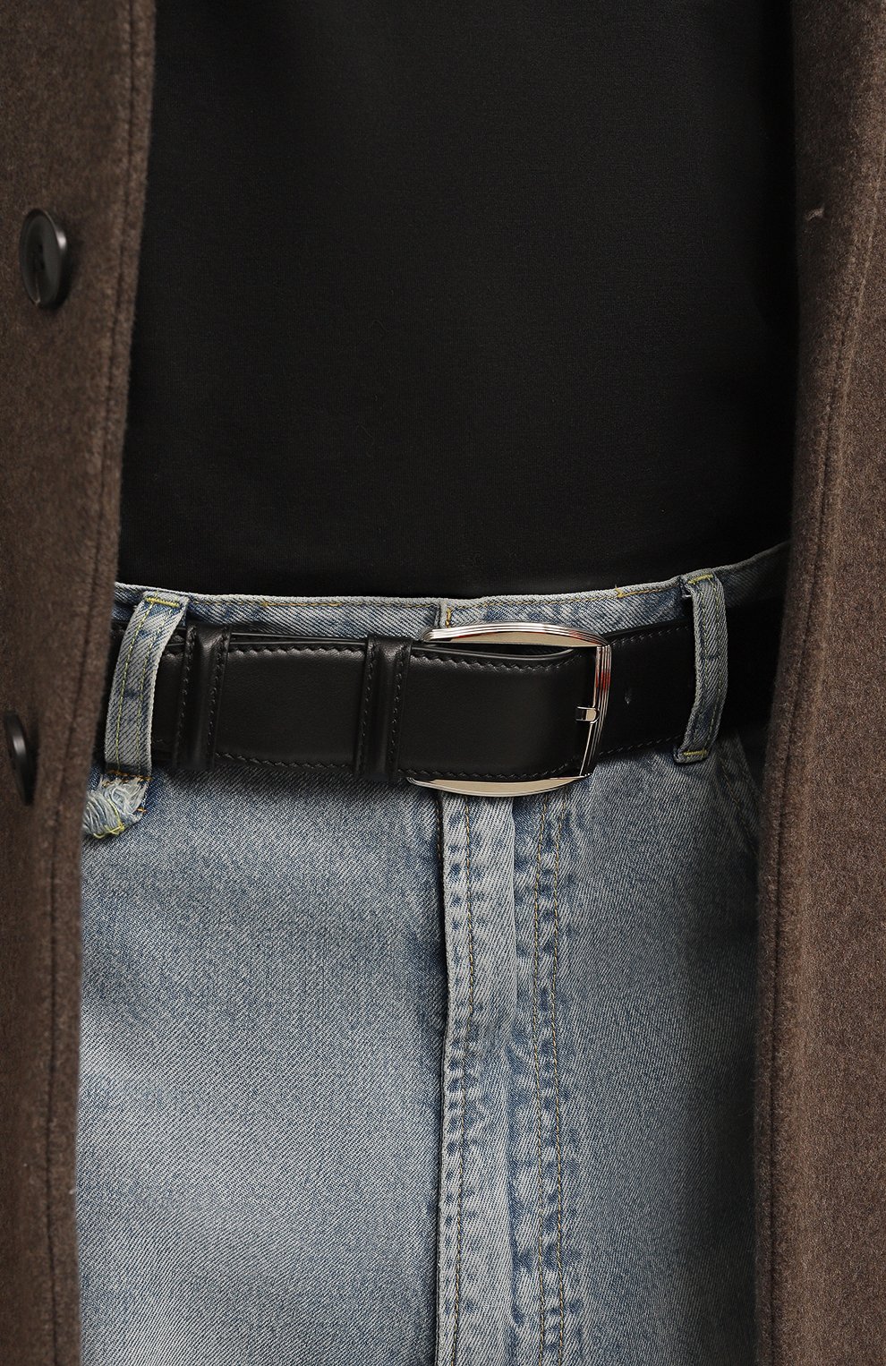 Кожаный ремень STEFANO RICCI черного цвета по цене 110000 руб., арт. N381VH/A435P, фото 2 Кожаный ремень STEFANO RICCI, арт. N381VH/A435P, фото 2