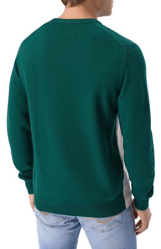 Джемпер из шерсти и вискозы MC2 Saint Barth HER0N C/01974G Зелёный  HER0N C/01974G Фото 4
