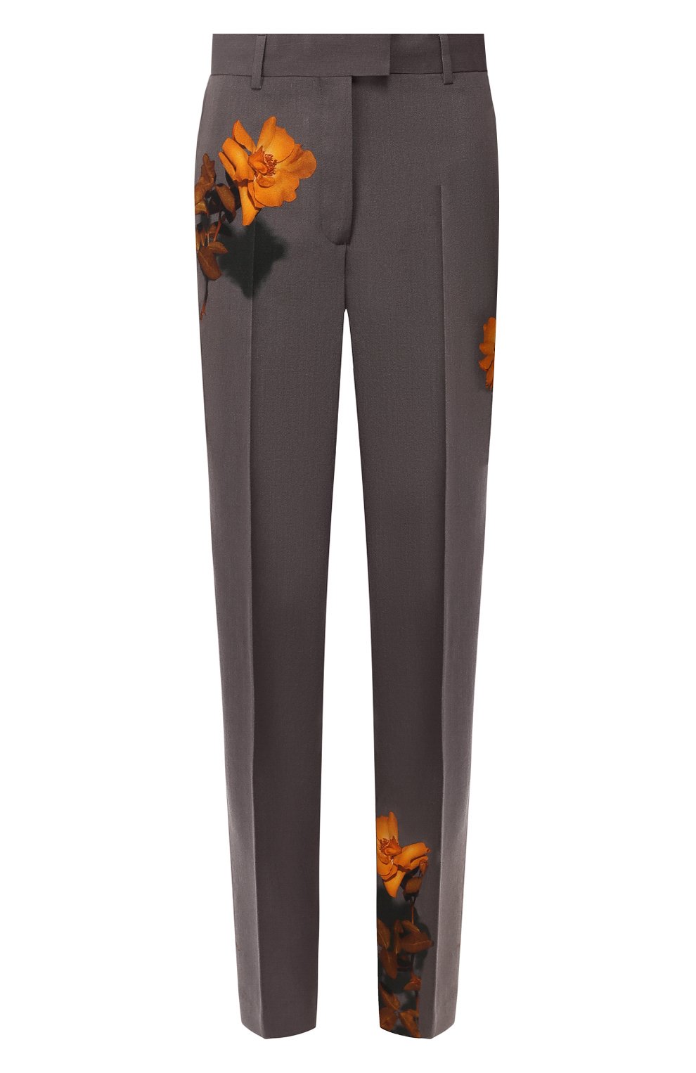Шерстяные брюки DRIES VAN NOTEN серого цвета по цене 106000 руб., арт. 192-10933-8428, фото 1 Шерстяные брюки DRIES VAN NOTEN, арт. 192-10933-8428, фото 1