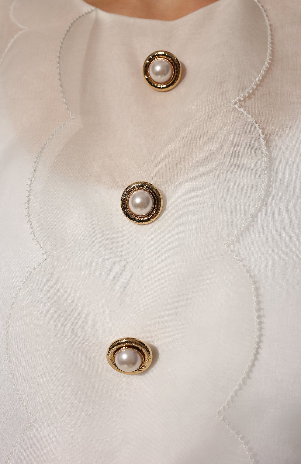 Шелковый топ MIU MIU, арт. MT1674-401-F0009, фото 5