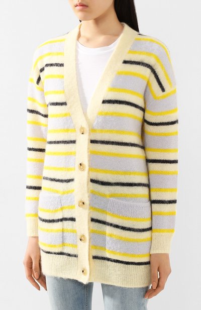 Кардиган ACNE STUDIOS желтого цвета по цене 38550 руб., арт. A60148/W, фото 3 Кардиган ACNE STUDIOS, арт. A60148/W, фото 3