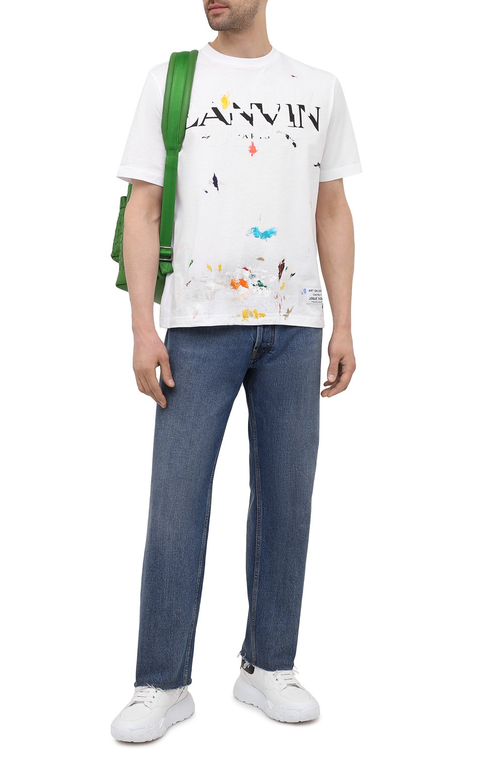 Хлопковая футболка lanvin x gallery dept  LANVIN, арт. RU-TS0005-J092-E21, фото 2