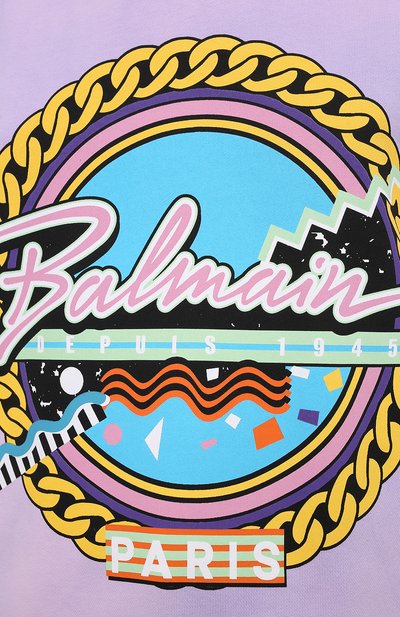 Хлопковый свитшот BALMAIN, арт. VF13743/B504, фото 5