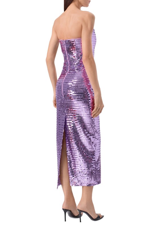 Платье с отделкой пайетками Sasha Kim SK-00001854 Сиреневый  SK-00001854 Фото 3
