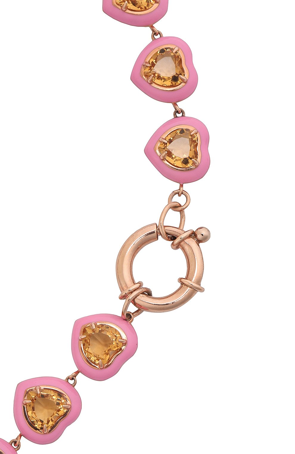 Ожерелье с сердцами из цитрина MOONKA, арт. crg-nl5-ctr, фото 4