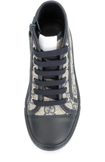 Высокие кеды с принтом GUCCI, арт. 313057/KLQ30, фото 4
