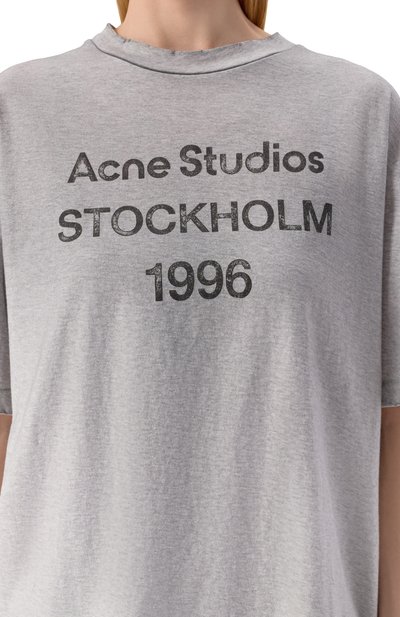 Хлопковая футболка ACNE STUDIOS, арт. FN-UX-TSHI000017/CL0201, фото 5