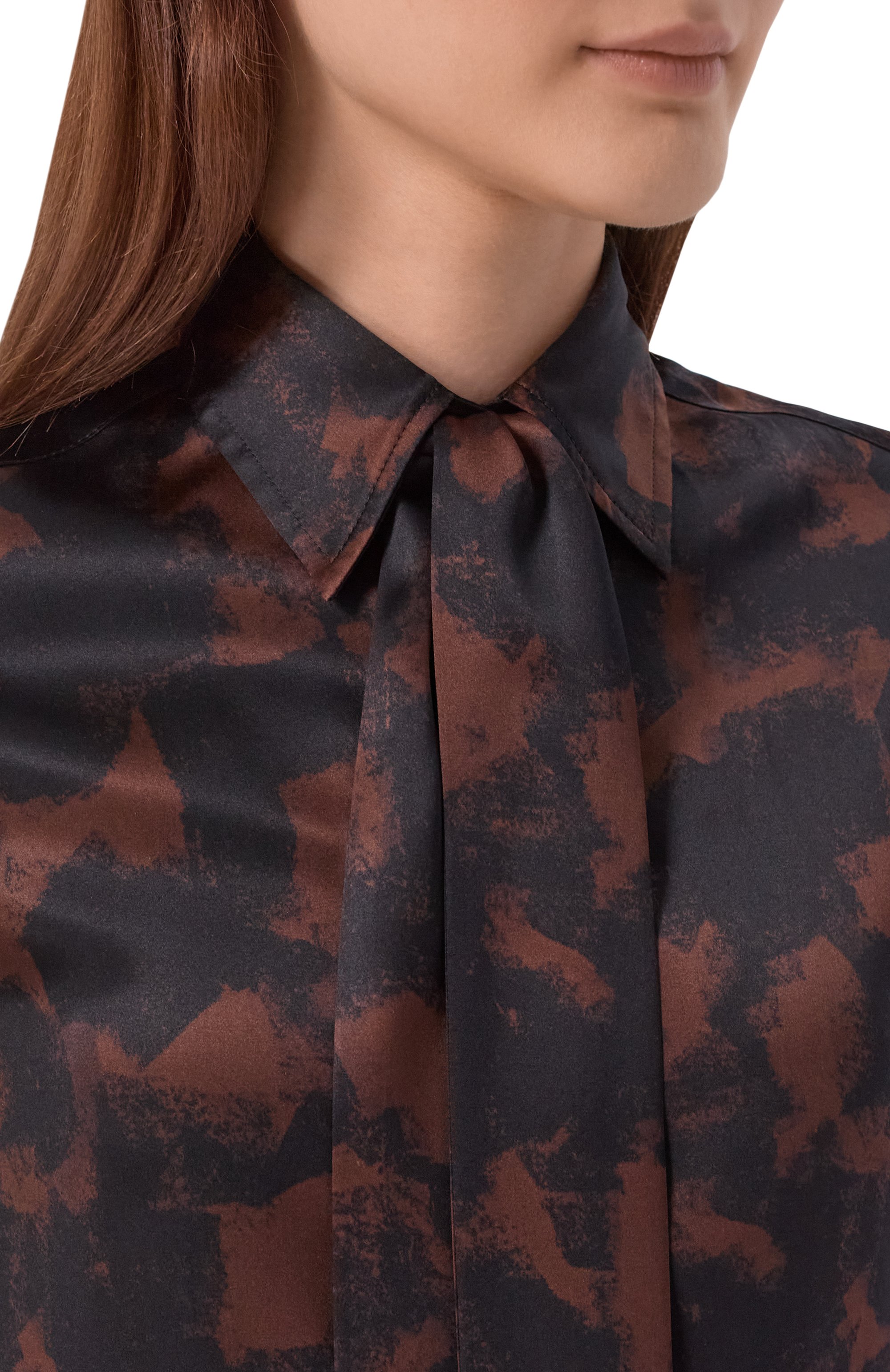 Атласная рубашка KITON разноцветного цвета по цене 165500 руб., арт. D48407K0584I, фото 5 Атласная рубашка KITON, арт. D48407K0584I, фото 5