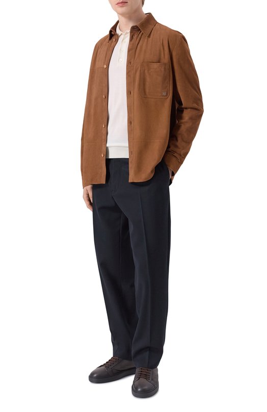 Замшевая куртка-рубашка Stefano Ricci M7J5100280/SUESN4 Коричневый  M7J5100280/SUESN4 Фото 2