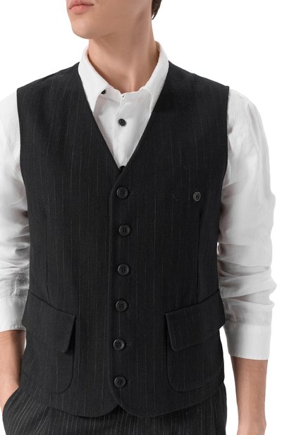 Жилет из хлопка и шерсти HANNES ROETHER, арт. JU26PITER.7082, фото 5