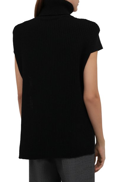 Шерстяной жилет DRIES VAN NOTEN черного цвета по цене 34950 руб., арт. 212-012208-3703, фото 4 Шерстяной жилет DRIES VAN NOTEN, арт. 212-012208-3703, фото 4