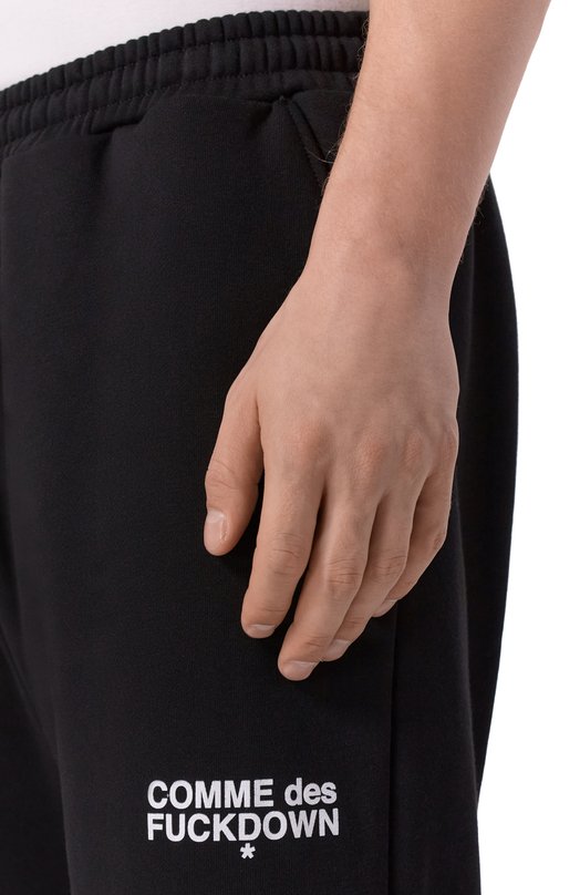 Хлопковые брюки Comme des Fuckdown CFABM01849 Чёрный  CFABM01849 Фото 5