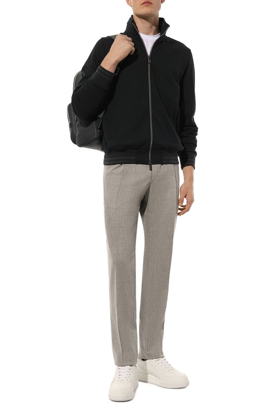 Брюки из шерсти и кашемира Corneliani 945B03-9418540 Серый  945B03-9418540 Фото 2