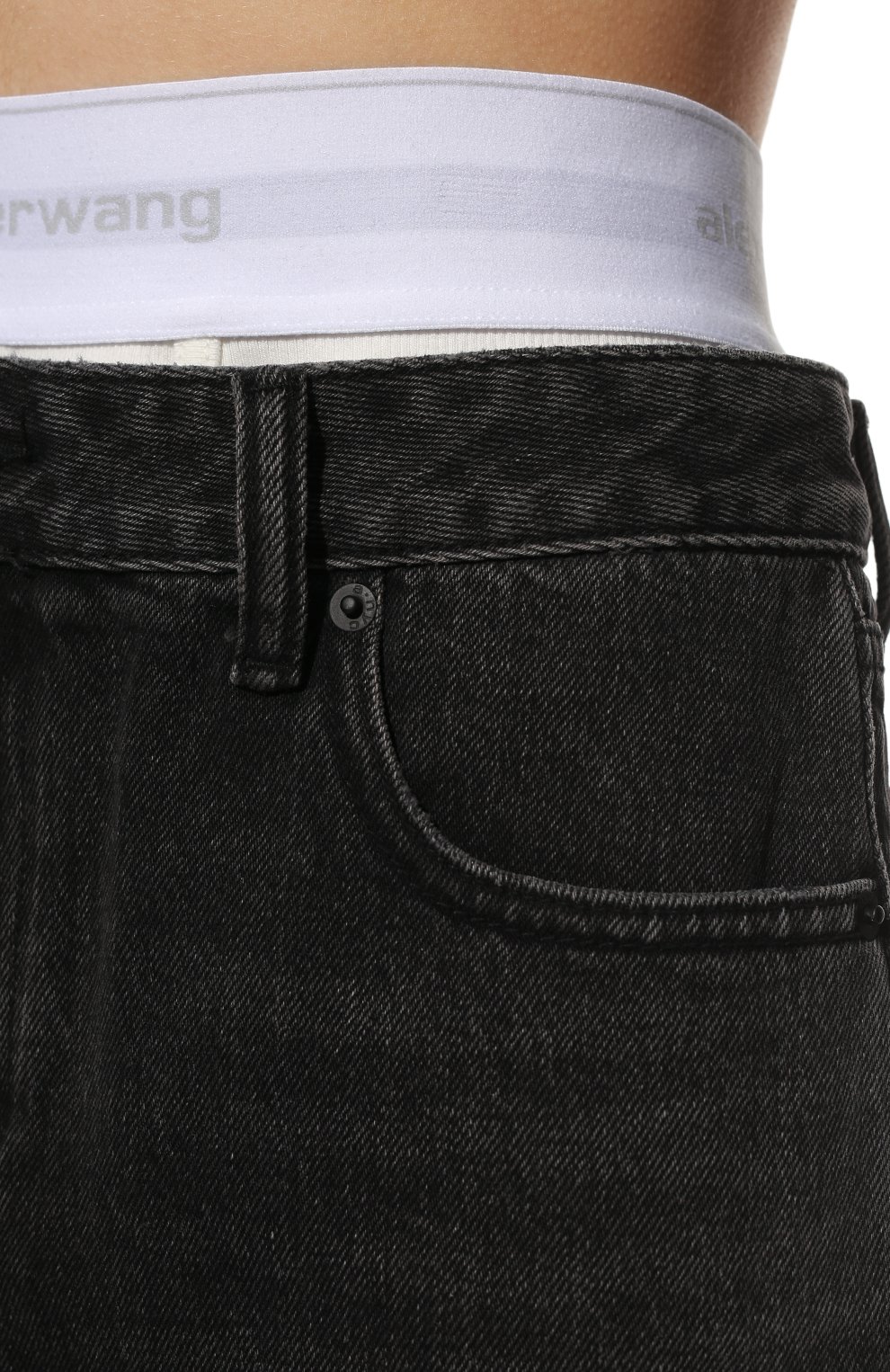 Джинсовые шорты ALEXANDER WANG серого цвета по цене 43300 руб., арт. 4DC1224072, фото 5 Джинсовые шорты ALEXANDER WANG, арт. 4DC1224072, фото 5