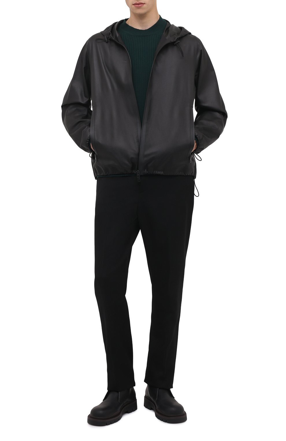 Кожаный бомбер BOTTEGA VENETA, арт. 666898/VKVL0, фото 2