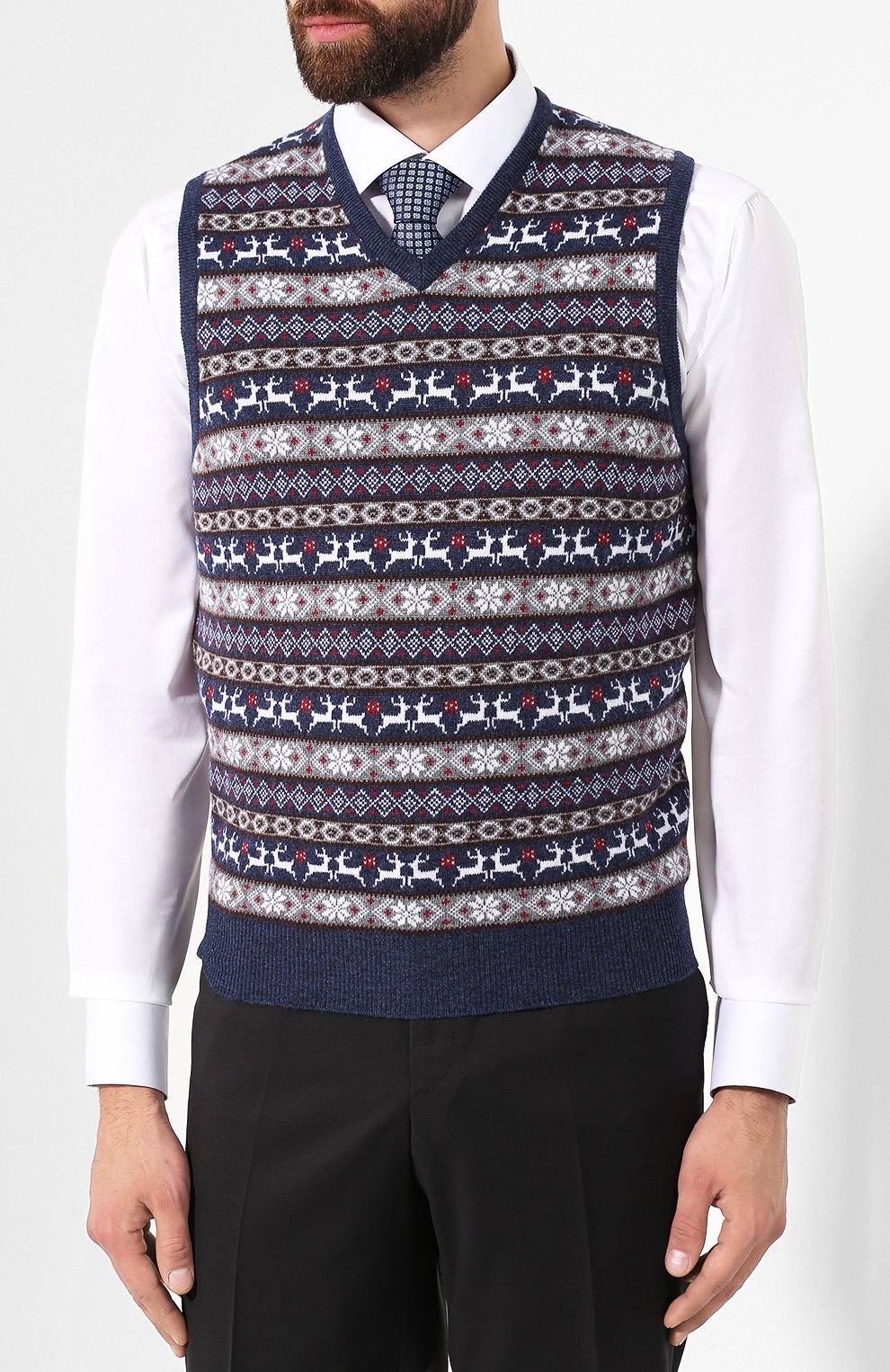 Жилет из смеси шерсти и кашемира GRAN SASSO, арт. 59146/19647, фото 3