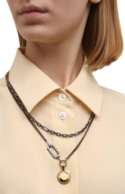 Колье ALEXANDER MCQUEEN разноцветного цвета по цене 78350 руб., арт. 677695/J160Z, фото 2 Колье ALEXANDER MCQUEEN, арт. 677695/J160Z, фото 2