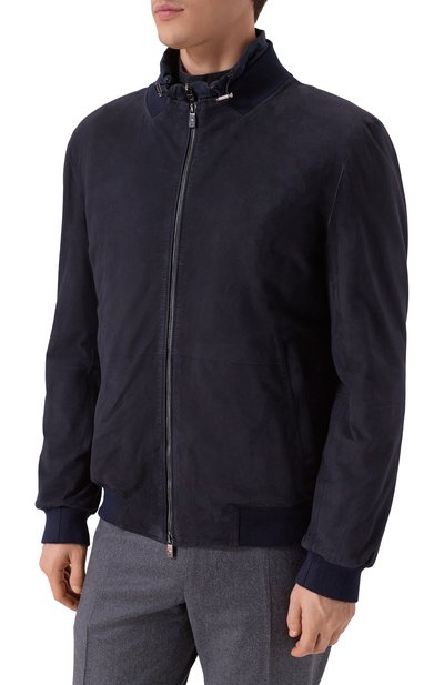 Замшевый бомбер CORNELIANI, арт. 26L5D6-2620102, фото 3