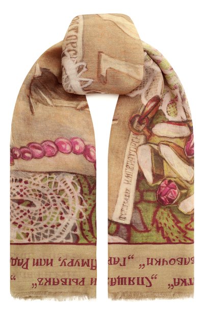 Женская шаль мариинский театр из кашемира и шерсти GOURJI, арт. 91240755/62114