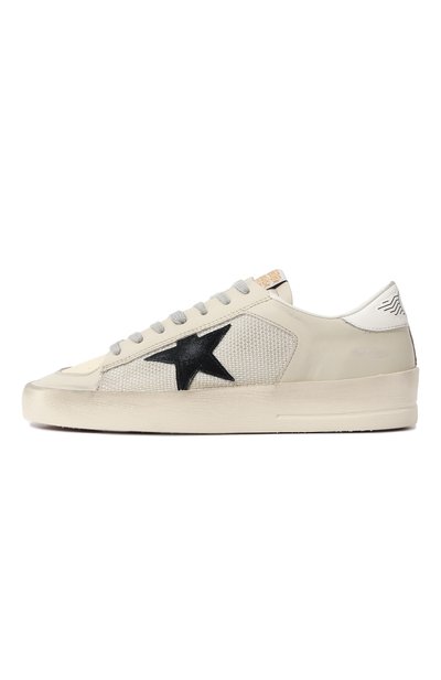 Кожаные кеды superstar GOLDEN GOOSE DELUXE BRAND бежевого цвета по цене 57350 руб., арт. GWF00128/F004153, фото 4 Кожаные кеды superstar GOLDEN GOOSE DELUXE BRAND, арт. GWF00128/F004153, фото 4