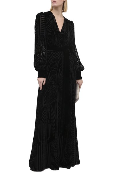Платье из вискозы и шелка ZUHAIR MURAD черного цвета по цене 411000 руб., арт. DRP20345/VEDV003, фото 2 Платье из вискозы и шелка ZUHAIR MURAD, арт. DRP20345/VEDV003, фото 2